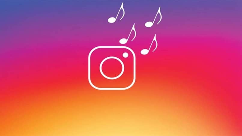 instagram logo with music notes