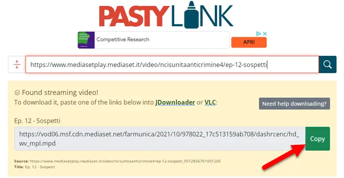 Download Videos From Mediaset With Vlc Jdownloader