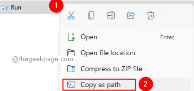 Copy as minimum path