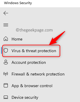 Minimum protection against Windows security virus threats