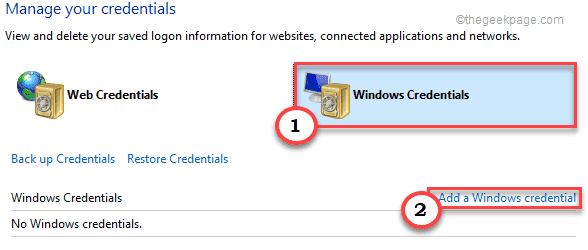 Add minimal Windows credentials