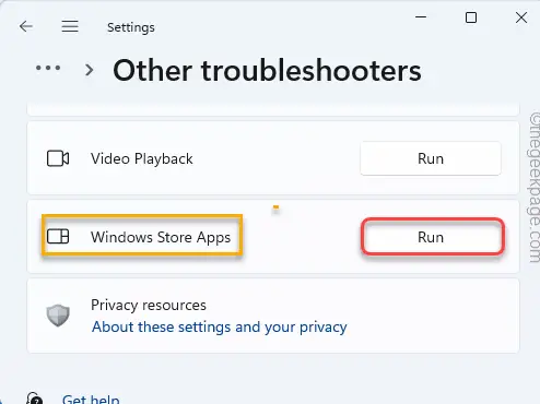 Store app troubleshooter