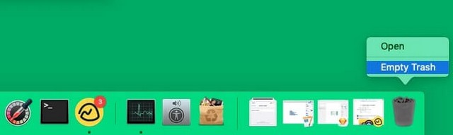Click on the Recycle Bin icon