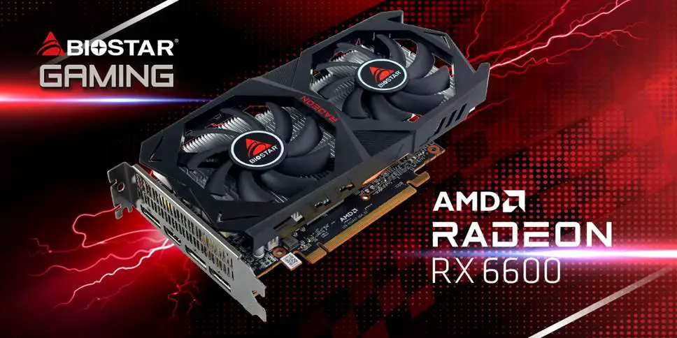 BIOSTAR Announces Its AMD Radeon RX 6600 Graphics Card -