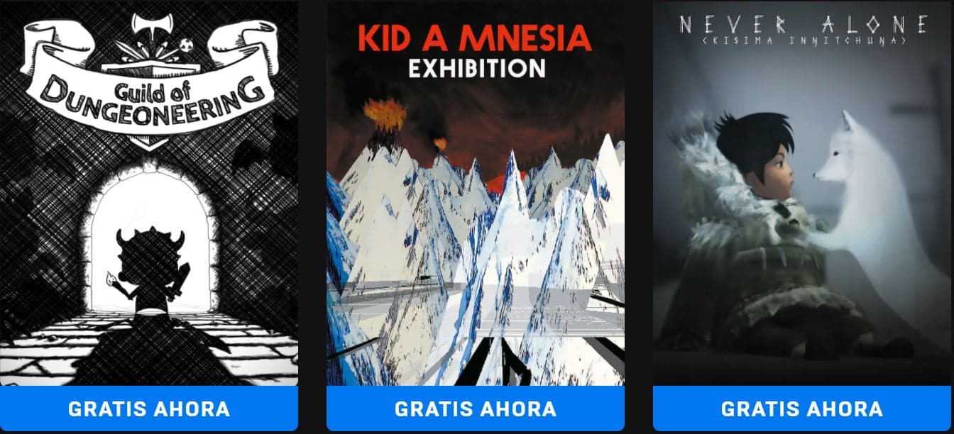 Guild of Dungeoneering, Kid a Mnesia y Never Alone gratis