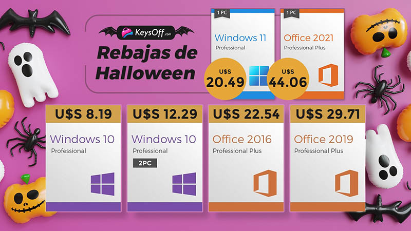 Keysoff launches its Halloween deals, including Windows 10 for $ 6.25
