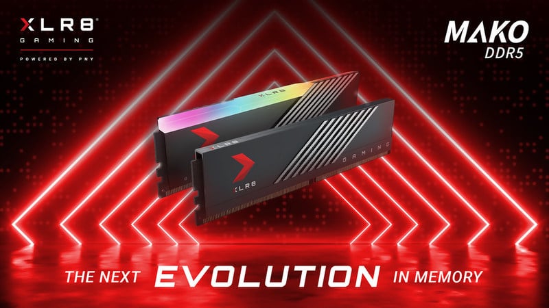 PNY Announces Its DDR5 XLR8 MAKO Memories Up To 5600 MT / s -