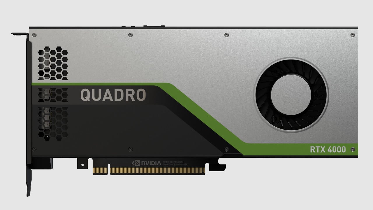 Quadro RTX 4000: The smallest Quadro with Turing is a slower RTX 2070