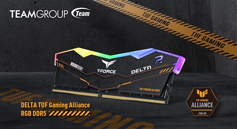 TEAMGROUP together with ASUS launch DELTA RGB DDR5 TUF memories