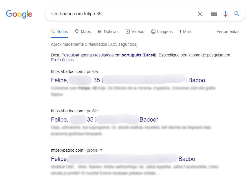 How to Google Badoo Profile