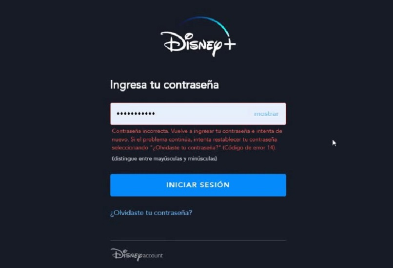 modify username and password in a disney account