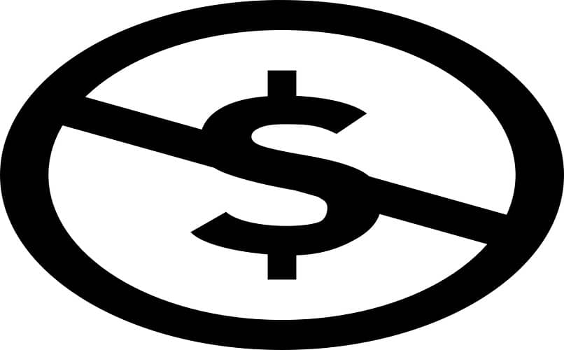 symbol that represents non-payment of some object service and others