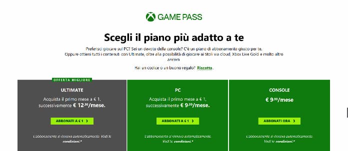 Xbox Game Pass Subscription Plans