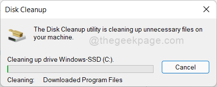 Disk Cleanup in Progress 11zon
