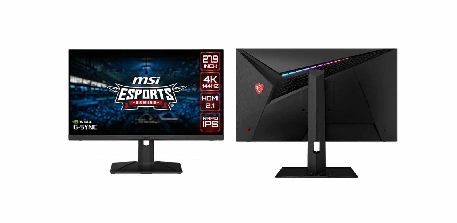 MSI showed a new monitor.  It's hard to ignore the Optix MAG281URF