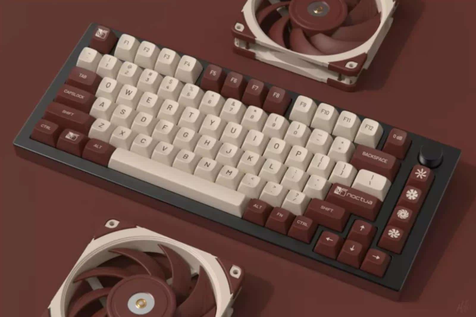 Do you love the colors of Noctua?  Bring them to your Noctua keycap countertops