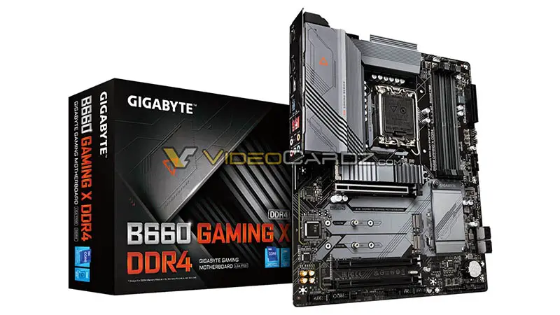 Gigabyte B660 Gaming X DDR4 images leak, showing what to expect from the mid-range for Alder Lake