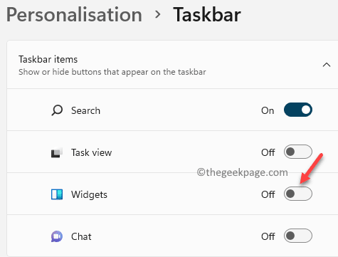 Configuración Personalización Barra de tareas