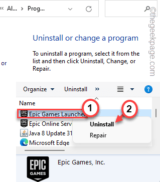 Minimal uninstall of Epic Games Launcher