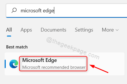 Abra Microsoft Edge Win11
