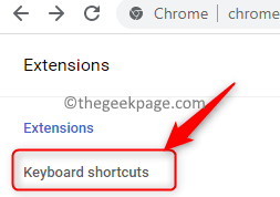 Chrome extensions keyboard shortcuts Minimal