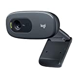 Logitech C270 HD Webcam, HD 720p / 30fps, HD Widescreen Video Calling, Auto Correction ...
