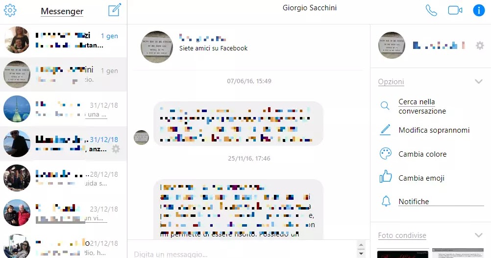 Facebook and Messenger chat history: find, delete or download messages