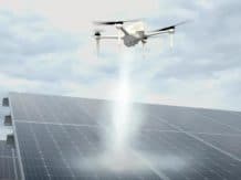 Flying drones in the service of solar panels.  How can they contribute to renewable energy?