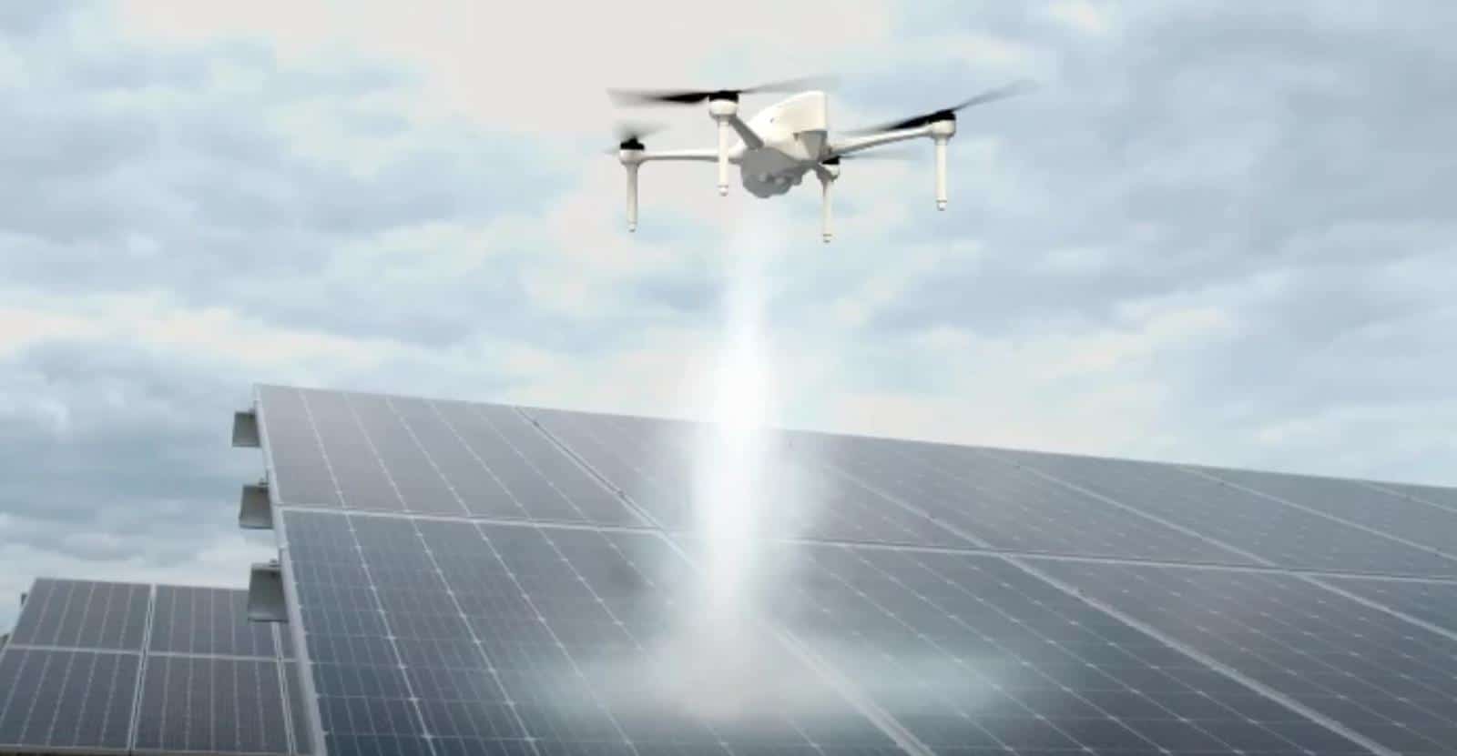 Flying drones in the service of solar panels.  How can they contribute to renewable energy?