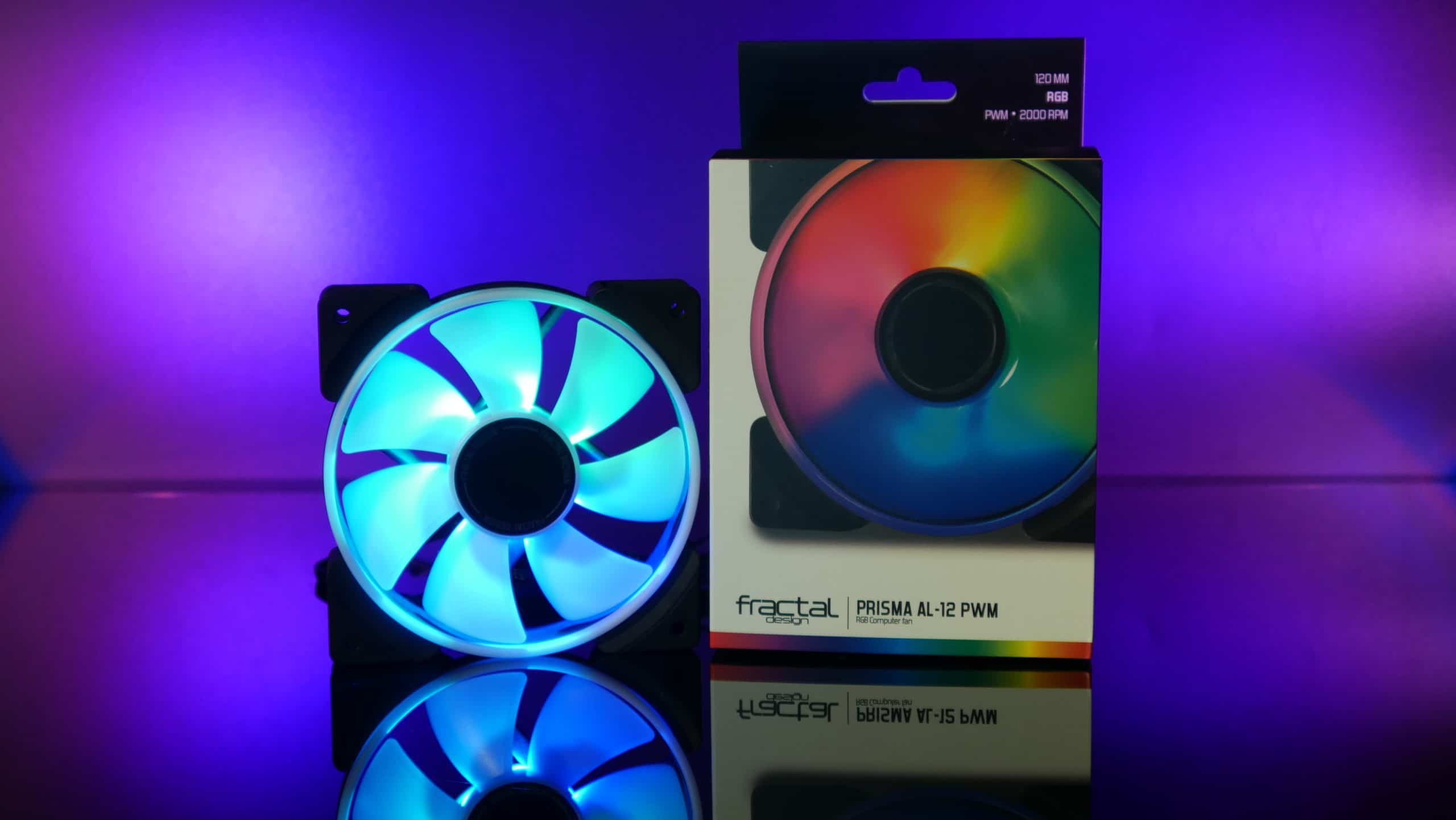 Fractal Prisma AL-12 PWM ARGB case fan tested - good fan for case and radiator, even at lower speeds