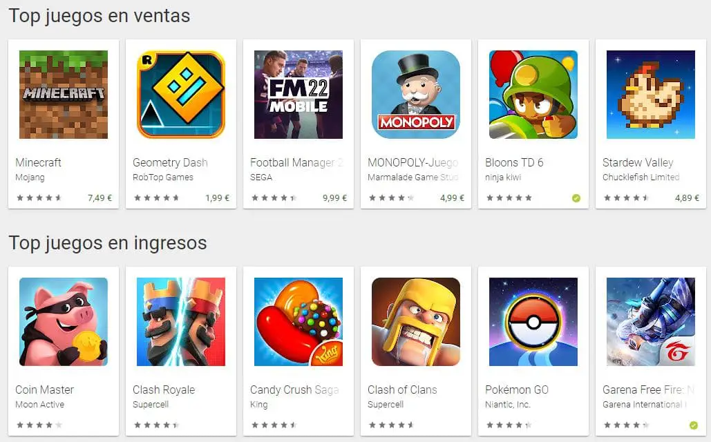 Juegos de la Google Play Store que llegarán a Windows
