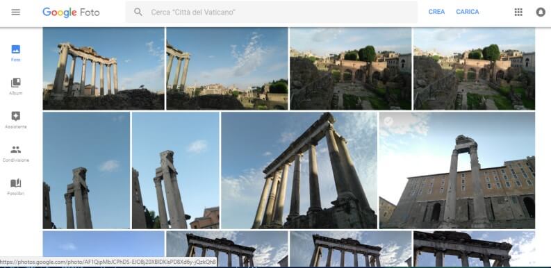 Online photo editing: Google Photos