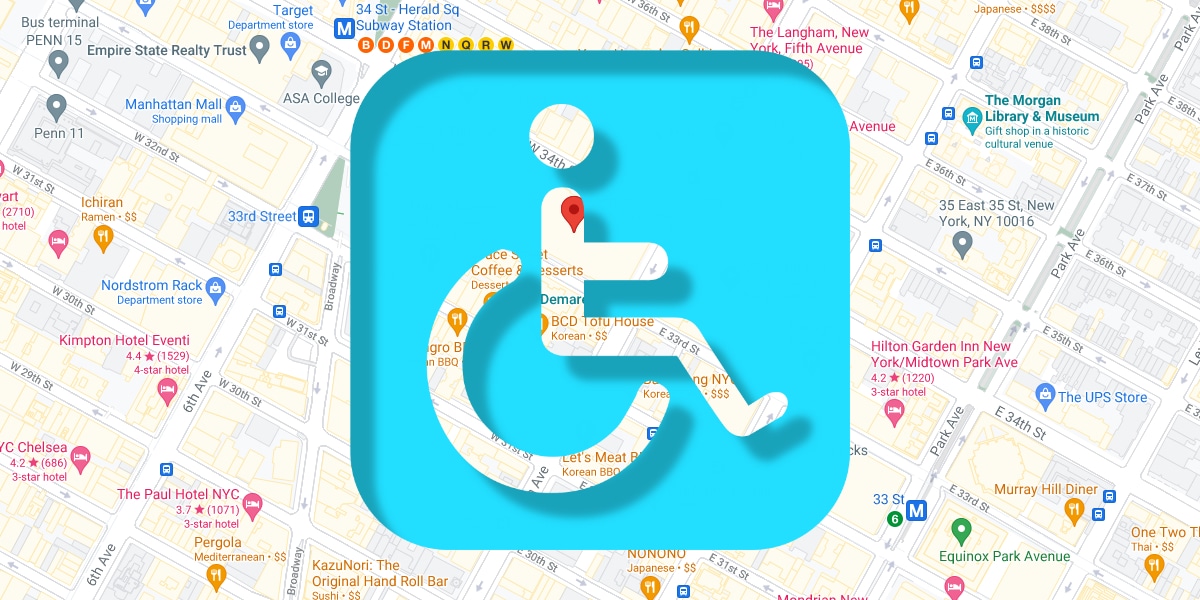 rutas de tránsito accesibles en Google Maps
