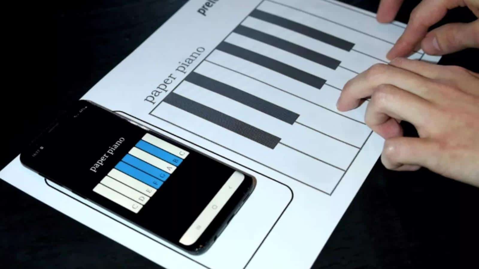 Piano paper, i.e. a demonstration of the potential of NFC and printed electronics