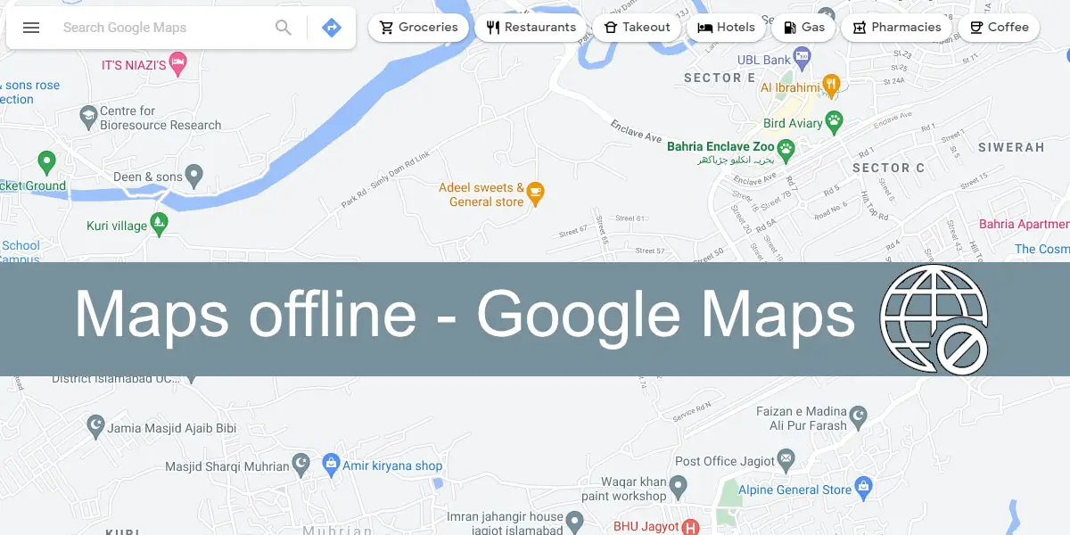 mapas sin conexión - Google Maps