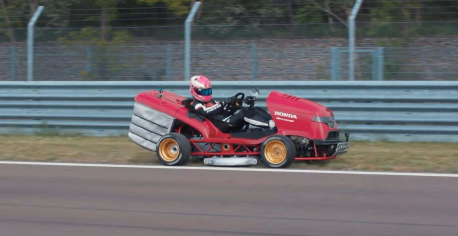 Why does anyone need a BMW or Audi - the Honda Mean Mower V2 mower eats them for breakfast