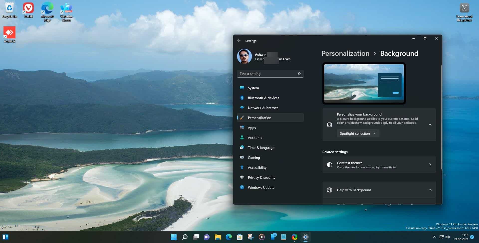Windows 11 Insider Preview Build 22518 Brings Spotlight Wallpapers to Desktop