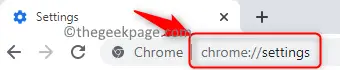 Chrome settings Address bar Min.