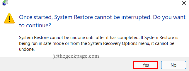 Minimum System Restore Permission