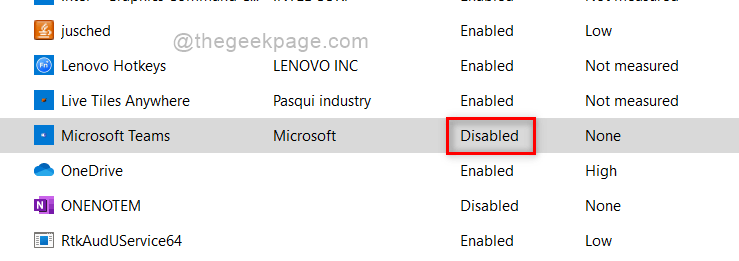Microsoft Teams Task Manager disabled 11zon