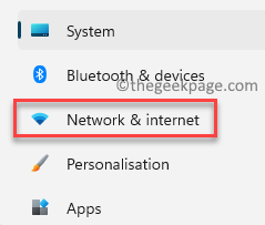 Settings Network Internet 1