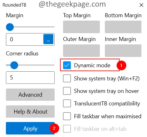 Check dynamic mode