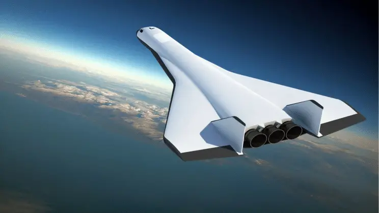 A single-stage space plane in the Radian plans.  It is intended to take passengers into orbit from traditional airports