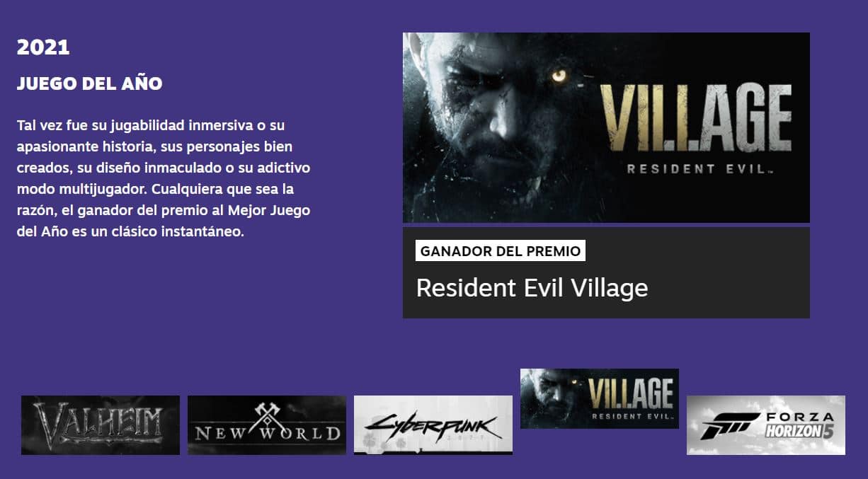 Resident Evil Village - Steam Awards