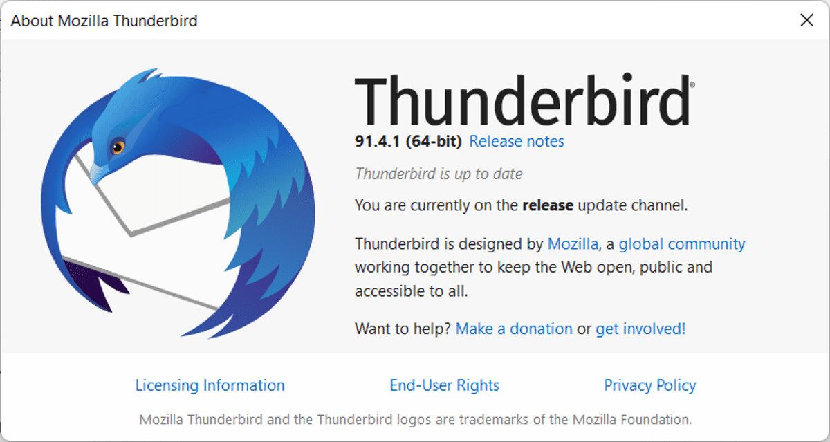 Thunderbird 91.4.1