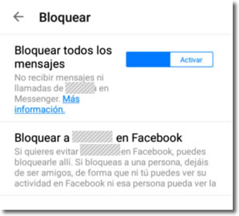 block facebook messages from settings