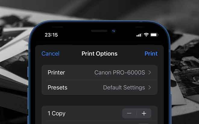 configurare stampante su iPhone o iPad