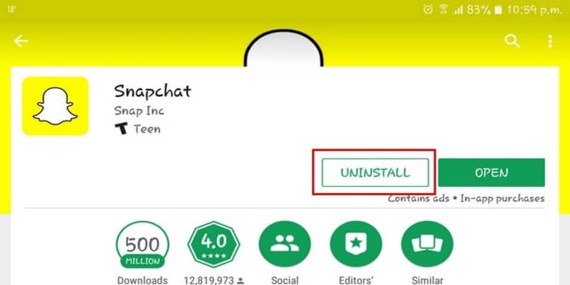 how to uninstall snaphat correctly