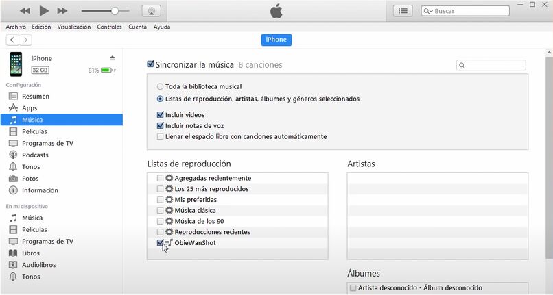 transfer music from itunes to iphone