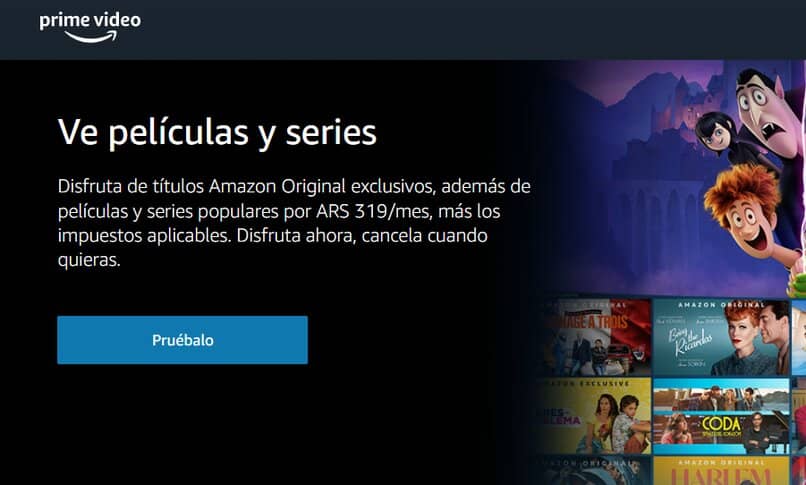amazon prime video official page